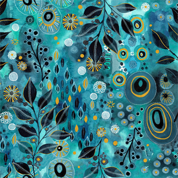 Windham Fabrics 54025DM-1 Ebb & Flow Enchanted - Aqua