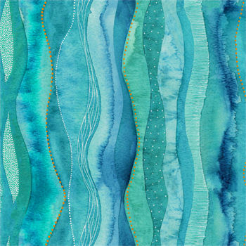 Windham Fabrics 54027DM-1 Ebb & Flow Cascade - Aqua