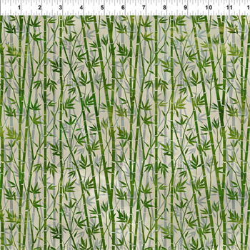 In the beginning 8OG-3 Oriental Gardens Bamboo - Green