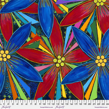 Free Spirit PWSP-048 Happy Blooms - Multi