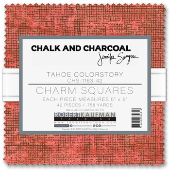 Charm Pack CHALK AND CHARCOAL, CHARM SQUARES (42pc)