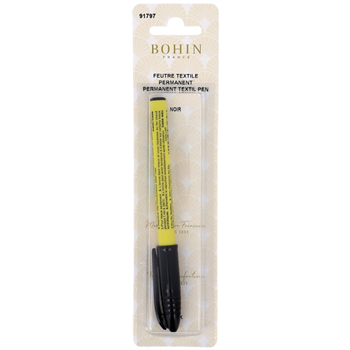 BOHIN 91797 PERMANENT MARKER (fabrics & plastic) - BLACK