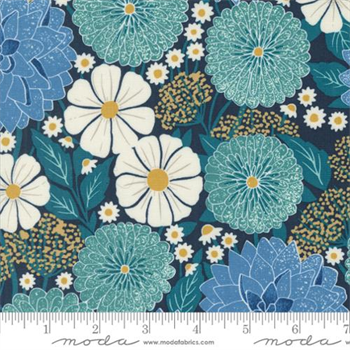 MODA 3310-19 Field of Flowers Navy Dark Blue